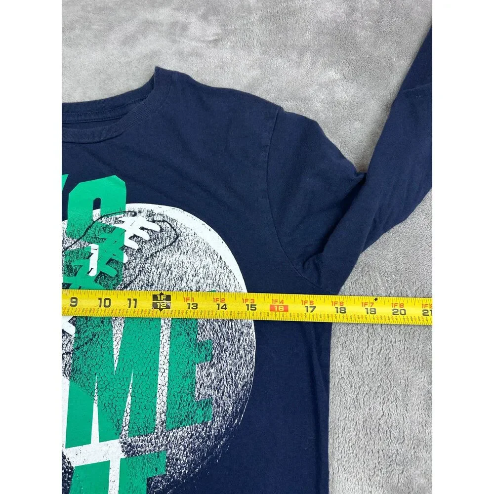 The Children’s Place Boys L 10/12 Football Graphic Long Sleeve Shirt Navy